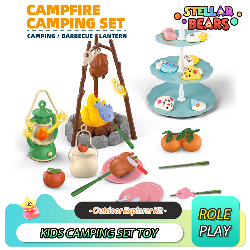 Outdoor Adventure Kit For Boys - Juego de juguete para acampar para
