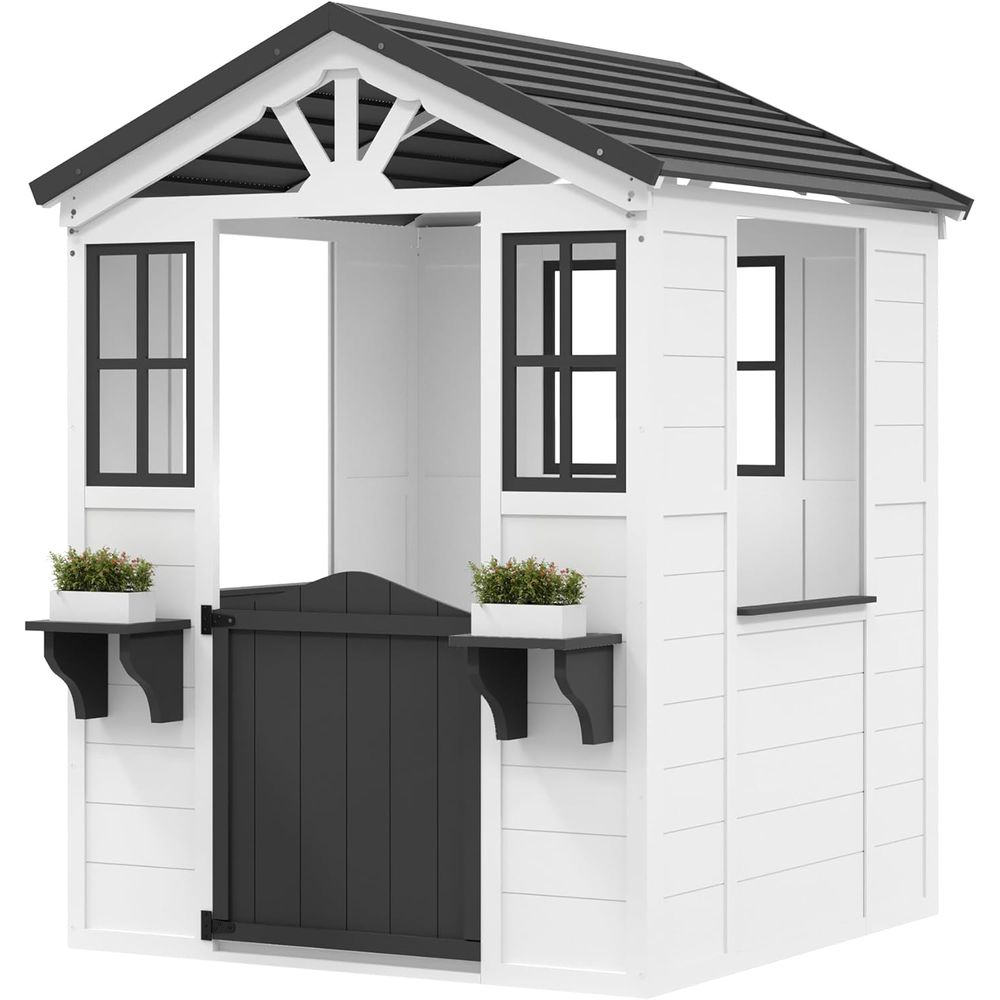 Outdoor Adventure For Toddlers - Casita de juegos de madera GarveeLie