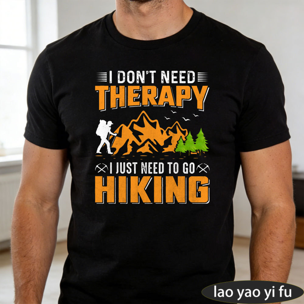 Outdoor Adventure Therapy - Camiseta para hombre con estampado de
