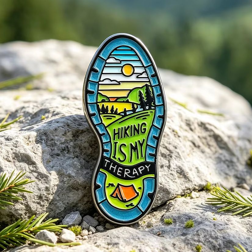 Outdoor Adventure Therapy - Pin de Esmalte 'La Senderismo es
