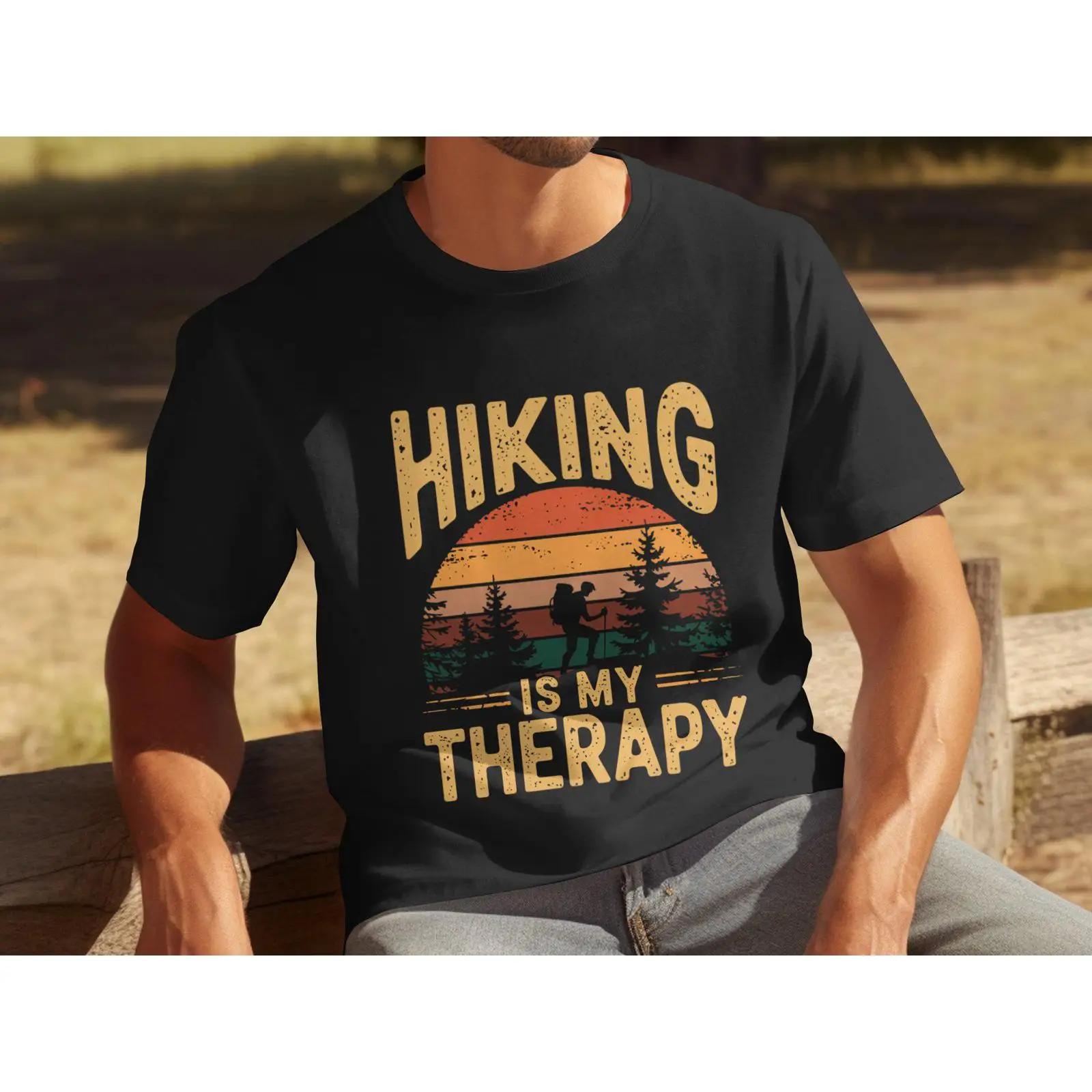 Camiseta vintage con estampado - Outdoor Adventure Therapy reseña y precio