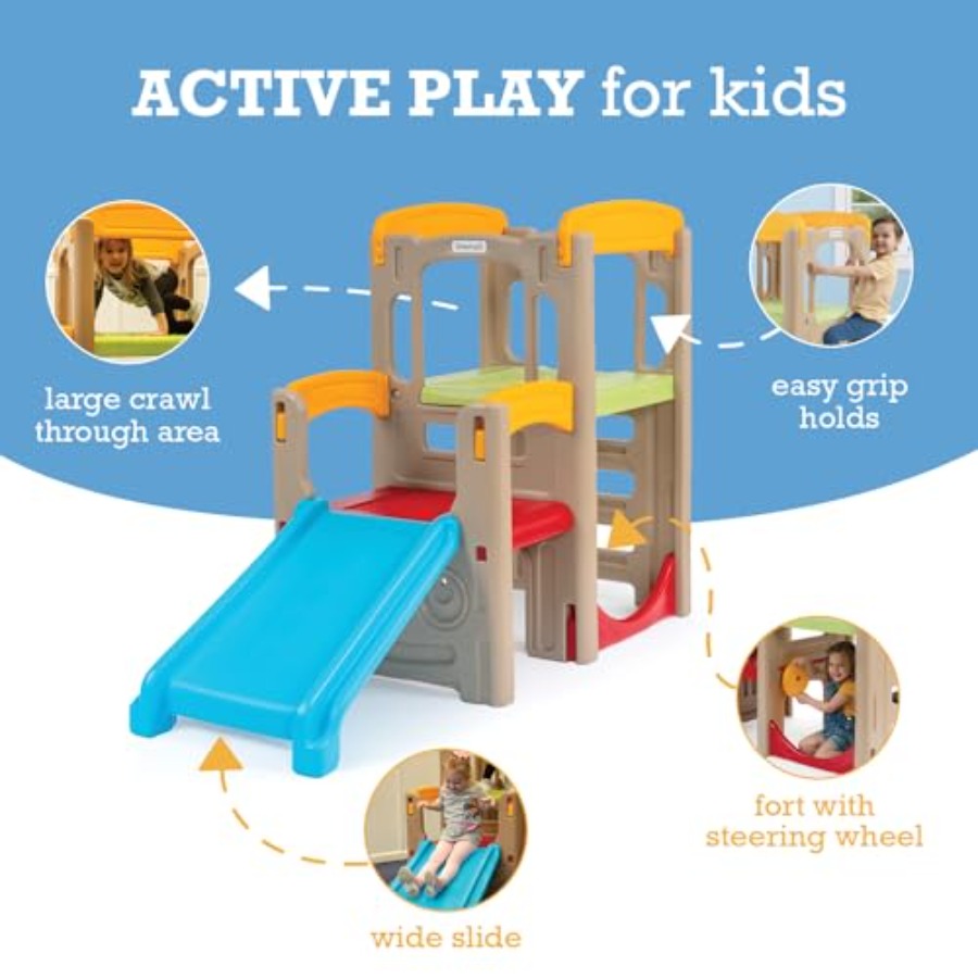 Juego de escalada y tobogán Yo - Outdoor Adventure For Toddlers reseña y precio
