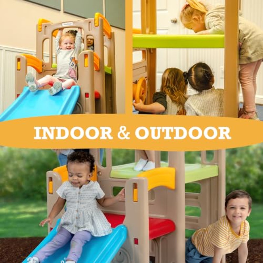 Juego de escalada y tobogán Yo - Outdoor Adventure For Toddlers reseña y precio